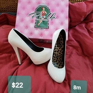 White Patent leather shoes